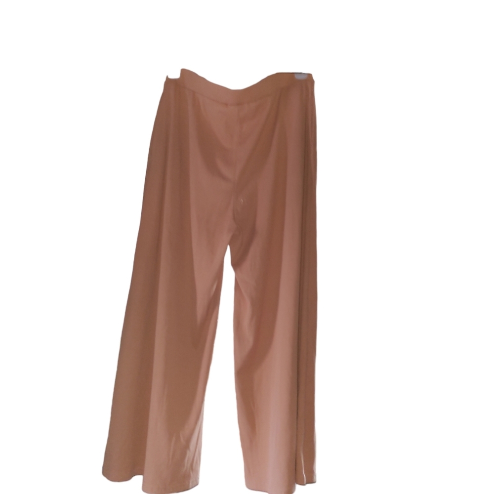 Lily full flared pants size large peach 🍑 color